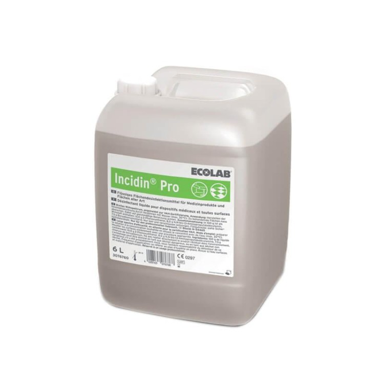 INCIDIN PRO 6L - koncentrat do do mycia i dezynfekcji wszystkich rodzajów powierzchni ECOLAB