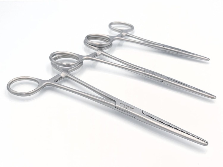 KLESZCZE NACZYNIOWE ANATOMICZNE PEAN PROSTE 240mm