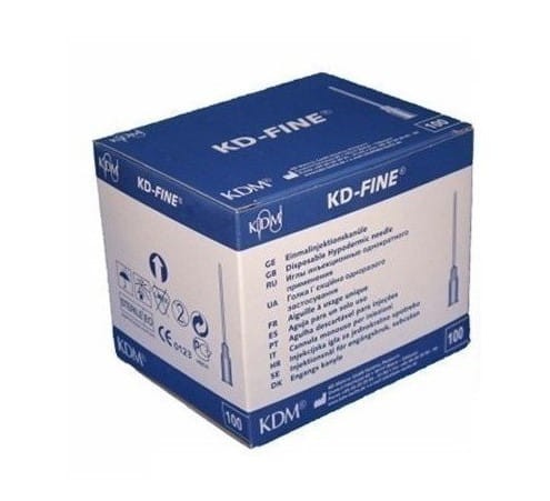 IGŁY INIEKCYJNE  0.45x25 26G BRĄZOWA  A'100 KD-FINE