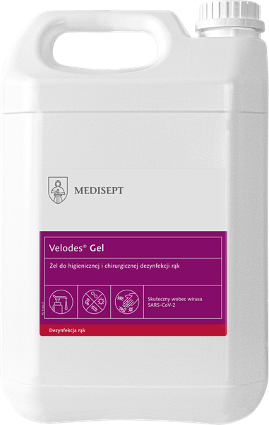 VELODES GEL 5L - Żel do higienicznej i chirurgicznej dezynfekcji rąk