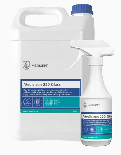 MEDICLEAN MC220 5L Glass - koncentrat do mycia szyb, luster oraz innych powierzchni ze szkła