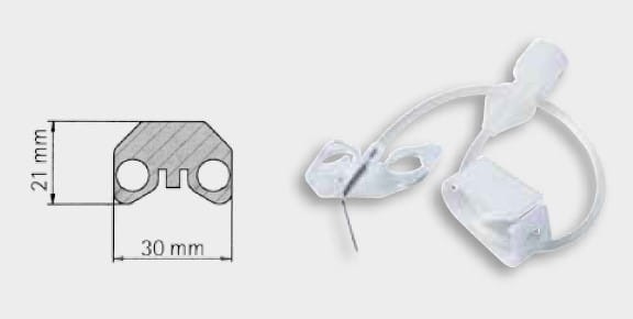 SURECAN IGŁA HUBERA DO PORTU ZE SKRZYDEŁKAMI DO WLEWÓW DŁUGOTRWAŁYCH 20G 0,9 x 20mm