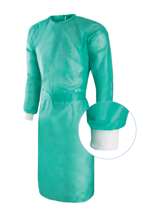 FARTUCH WŁÓKNINOWY 45g STERYLNY Z MANKIETEM  M