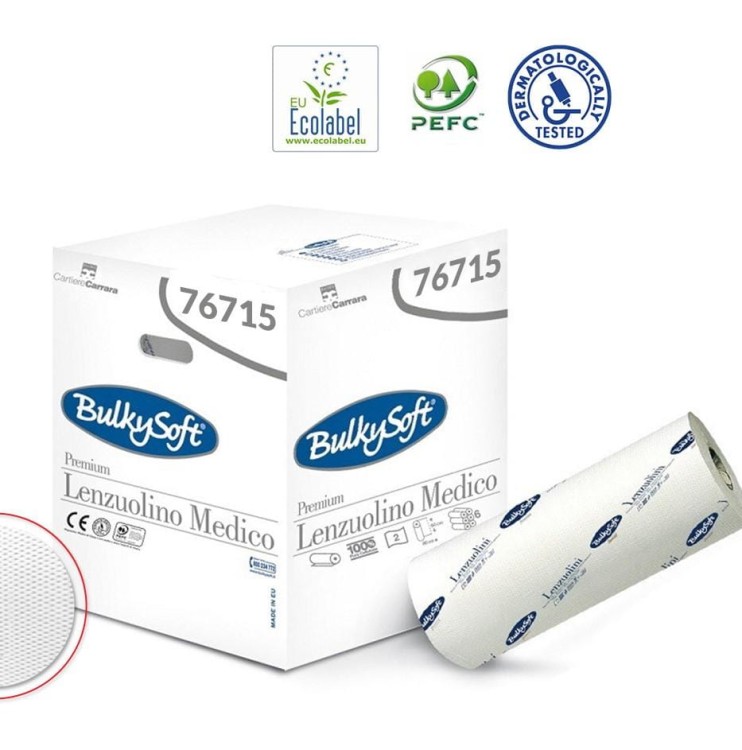 PRZEŚCIERADŁO 50cm x 46mb PODKŁAD MEDYCZNY CELULOZOWY PREMIUM BULKY SOFT