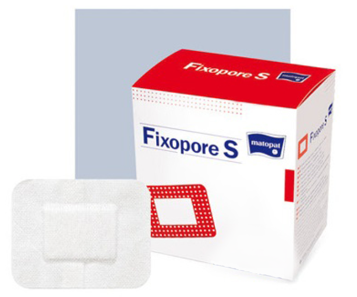 SAMOPRZYLEPNY OPATRUNEK WŁÓKNINOWY CHŁONNY FIXOPORE S  5cm x 7,2cm  100szt