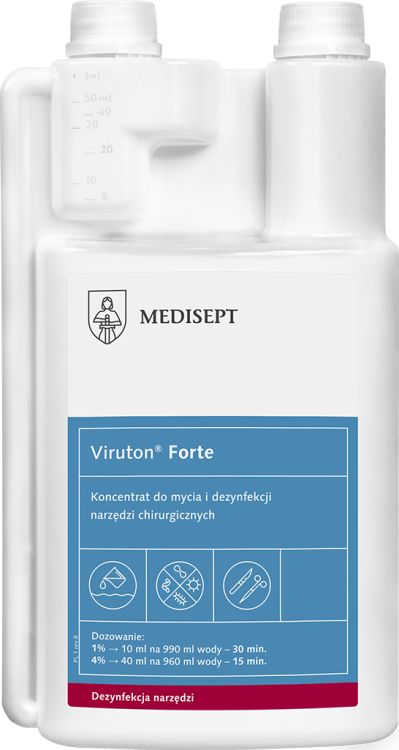 VIRUTON FORTE 1L Koncentrat do mycia i dezynfekcji narzędzi chirurgicznych Medisept