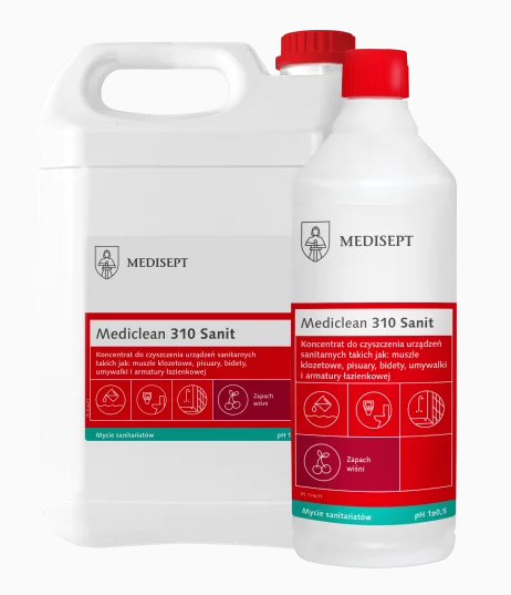 MEDICLEAN MC310 1L - Preparat do codziennego mycia wszystkich powierzchni sanitarnych