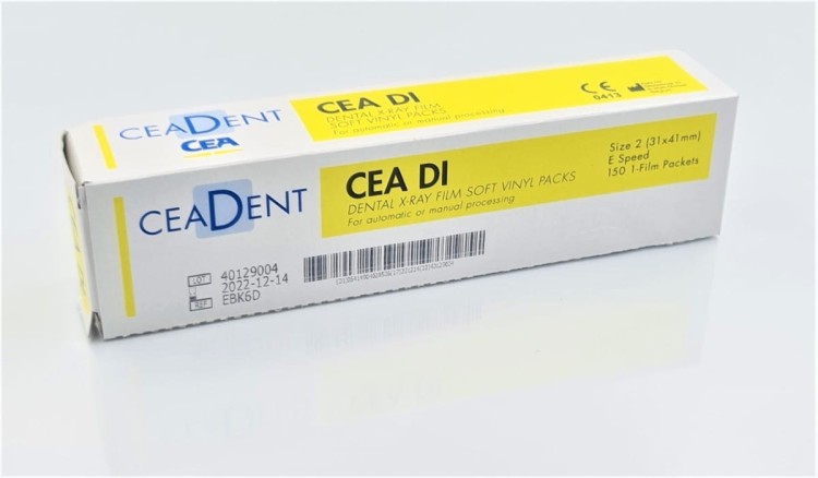 BŁONA RTG STOMATOLOGICZNA CEA DENT AGFA KLASA E 150 SZT