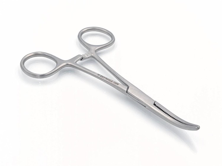 KLESZCZE NACZYNIOWE ANATOMICZNE PEAN ODGIĘTE 125mm