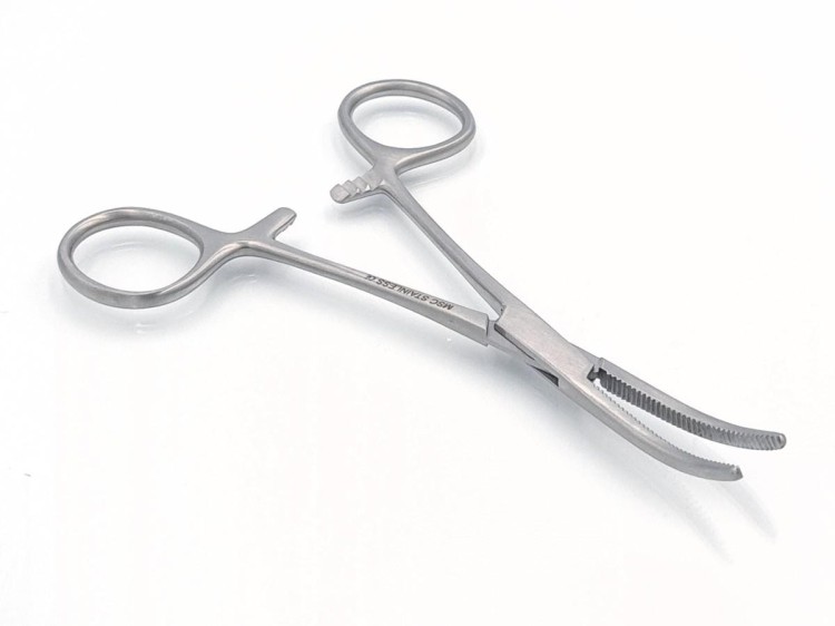 KLESZCZE NACZYNIOWE ANATOMICZNE PEAN ODGIĘTE 125mm