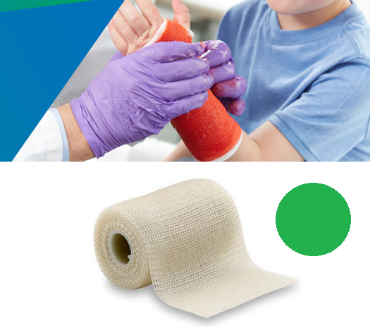 LEKKI GIPS SYNTETYCZNY SCOTCHCAST PLUS 3M ZIELONY  5 cm x 3,6 m