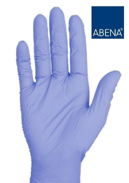 RĘKAWICE NITRYLOWE BEZPUDROWE  NIEBIESKIE  M  A'100  ABENA