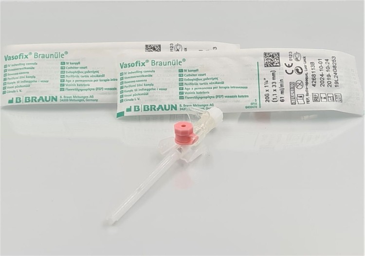 VASOFIX BRAUNUELE 0.9 x 25 G22  NIEBIESKI B.BRAUN