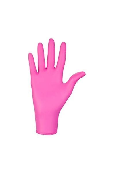 RĘKAWICE NITRYLOWE ROZMIAR S NITRYLEX MAGENTA 100szt