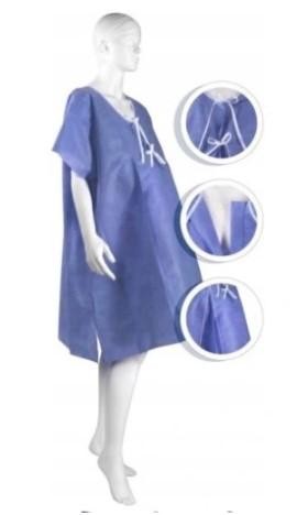 KOSZULA PORODOWA WIĄZANA Z PRZODU ABENA ROZMIAR XL / XXL  - 10 SZT