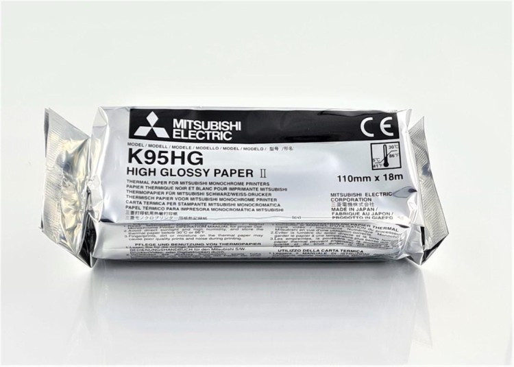 PAPIER DO VIDEOPRINTERA USG MITSUBISHI K95HG - WYSOKI POŁYSK I KONTRAST