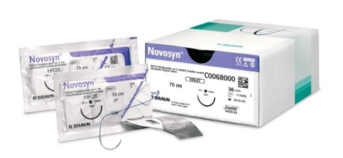 NOVOSYN SZEW WCHŁANIALNY PLECIONY FIOLETOWY 7/0  DSMP11 C0068684 36 SZT OPAK BBRAUN