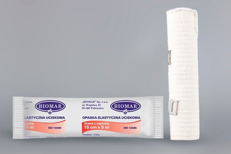 OPASKA ELASTYCZNA Z ZAPINKĄ 15cm*5m BIOMAR
