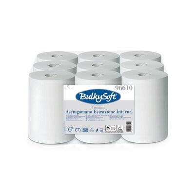 RĘCZNIKI PAPIEROWE CZYŚCIWO W ROLI 2W 60mb OPAK=9 ROL  BULKYSOFT PREMIUM 96610