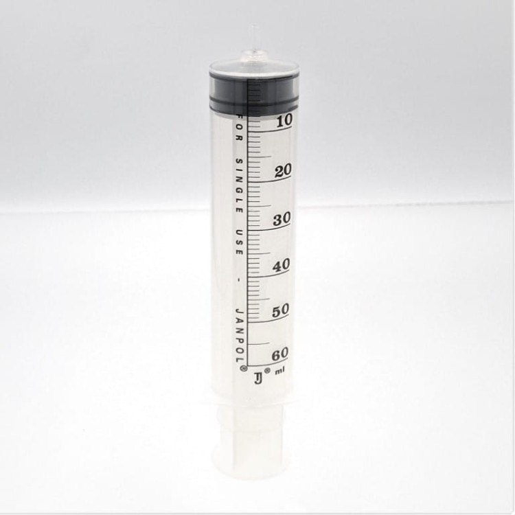 STRZYKAWKA DO POMP INFUZYJNYCH 50 ML BIAŁA LUER  JANPOL