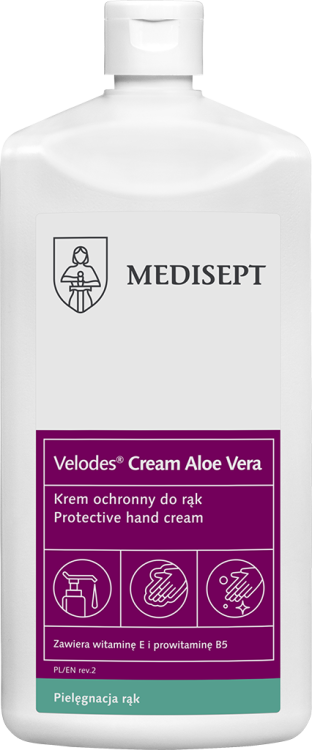 VELODES CREAM 500ML KREM NAWILŻAJĄCY ALOE VERA + B5 +E