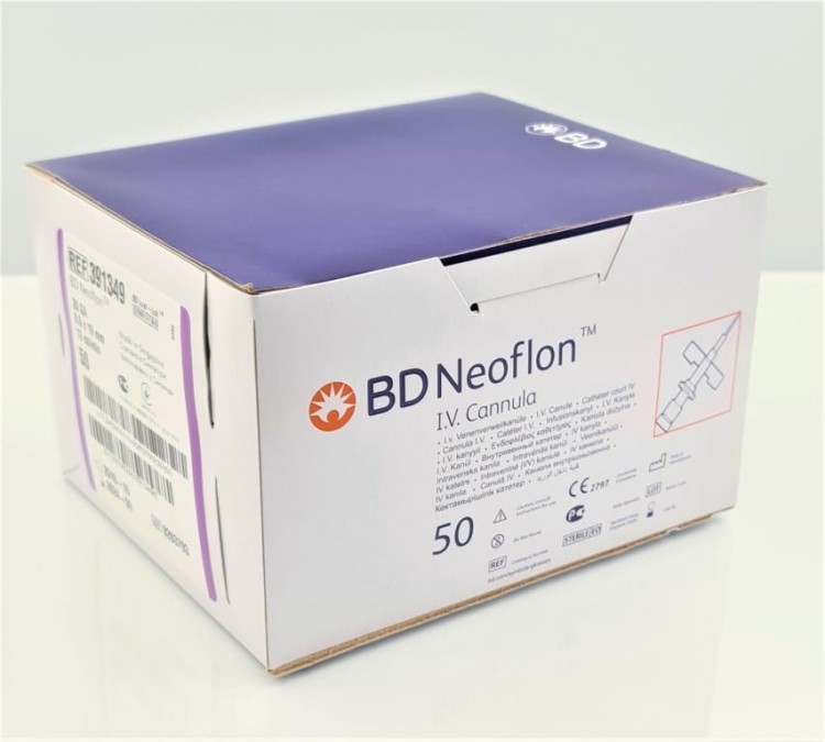 VENFLON  NEOFLON 0,6x19mm G26 FIOLET 391349 BD