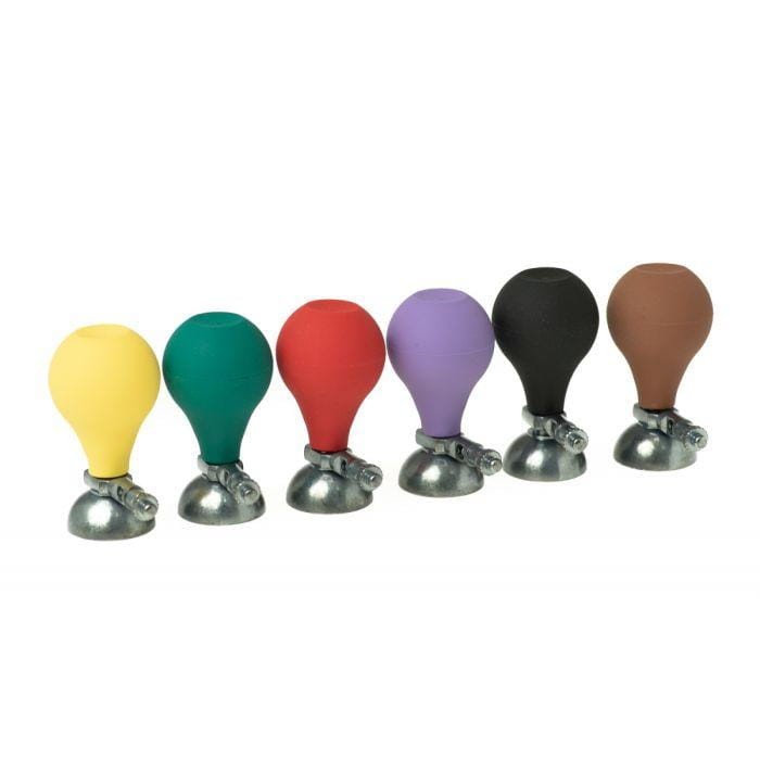 ELEKTRODY EKG PRZYSSAWKOWE METALOWE, GRUSZKI - KOMPLET 6 SZT