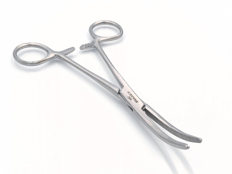 KLESZCZE NACZYNIOWE ANATOMICZNE PEAN ODGIĘTE 180mm