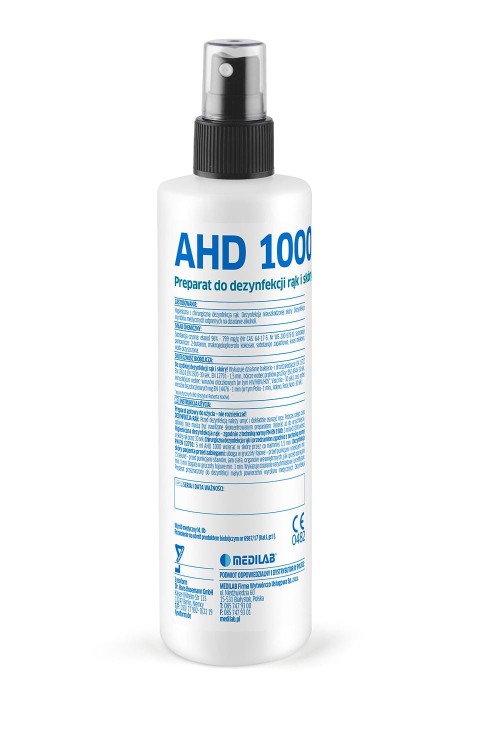 AHD 1000 250 ml - płyn do higienicznej i chirurgicznej dezynfekcji rąk i dezynfekcji skóry