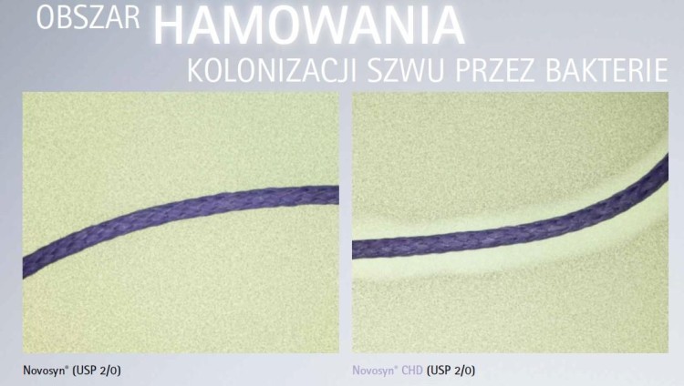 NOVOSYN CHD 2 70CM HR37 A'36 SZT  C1068054 - szwy wchłanialne plecione, powlekane CHD - antybakteryjne