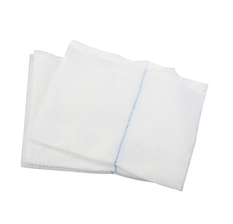 KOMPRESY  WŁÓKNINOWE NIESTERYLNE 30Gram 4Warstwy 10*10CM A'100 TZMO