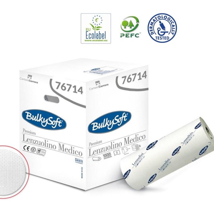 PRZEŚCIERADŁO 60cm x 80mb PODKŁAD MEDYCZNY CELULOZOWY PREMIUM BULKY SOFT