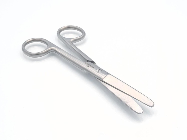 NOŻYCZKI OPERACYJNE ZABIEGOWE 14.5 CM PROSTE KOŃCE TĘPE N 13-102